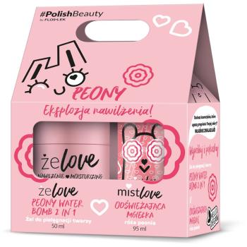 FlosLek Laboratorium ŻELOVE Peony set cadou cu bujor delicat