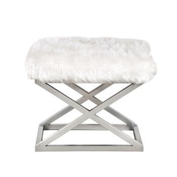 Scaun Capraz Plush alb