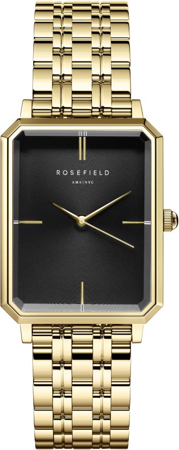 Rosefield The Elles Negru Sunray Steel Gold OBSSG-O47