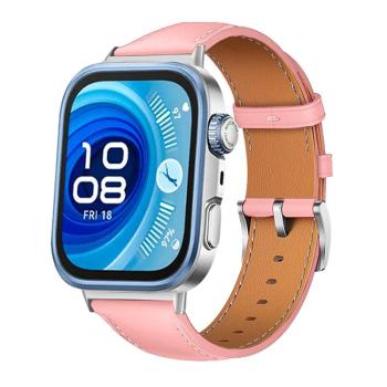 LEATHER Kožený remienok pre Huawei Watch Fit 4 / Fit 4 Pro svetloružový