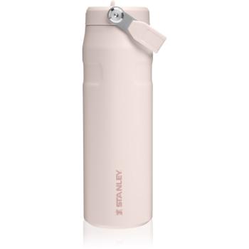 Stanley IceFlow™ Flip Straw Bottle sticlă inoxidabilă pentru apă cu pai Rose Quartz 710 ml