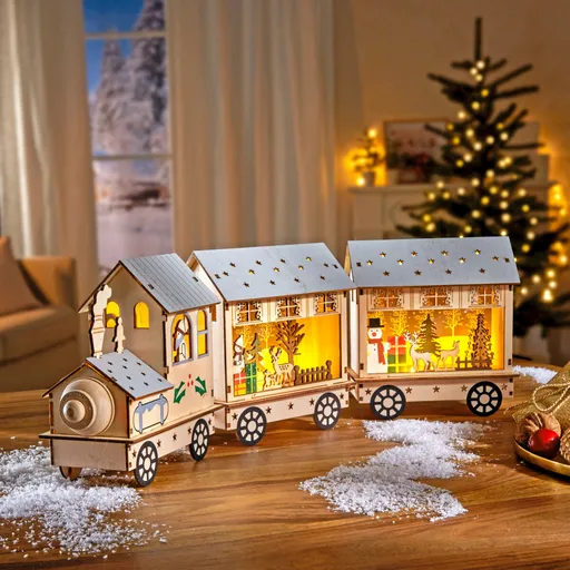 Tren de Crăciun LED