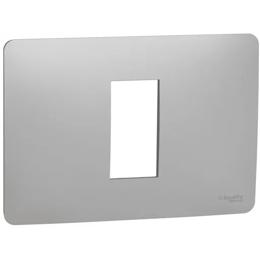 Rama Unica Studio 1 modul Schneider Noua Unica NU210130, aluminiu