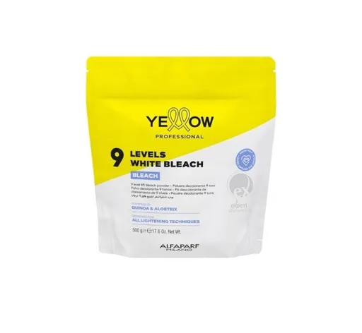 Yellow Professional Bleach Pudra Decoloranta 9 Tonuri, 500g – Blond Platinium Ultra Clar, Fara Compromisuri