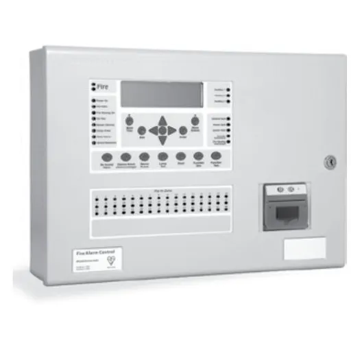 Centrala de incendiu cu 2 bucle Kentec ENH63962 14P* cu 96 LED-uri de zona, montaj ingropat, cu imprimanta