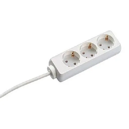Prelungitor Bachmann SELLY 3xCEE7/3 PC, fara intrerupator, lungime cablu 5m, H05VV-F 3G1, alb BM-3842025
