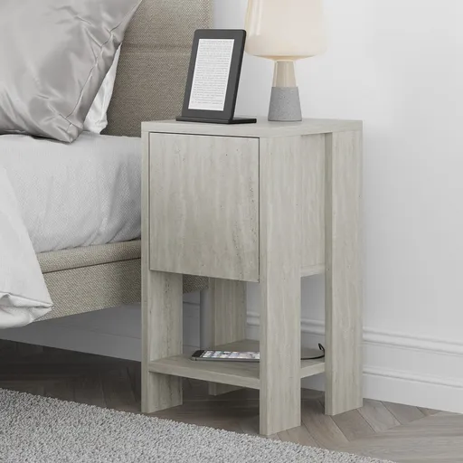 Noptiera, Hanah Home, Ema, 30x55x30 cm, Travertin