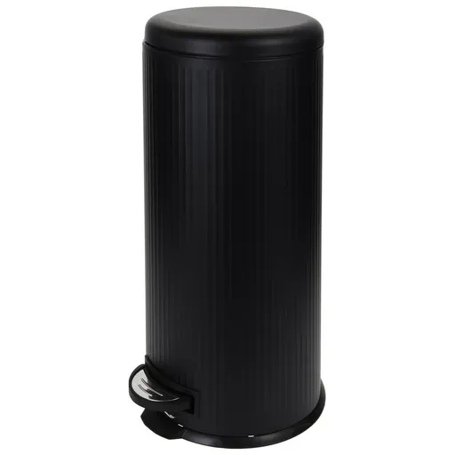 Coș de gunoi cu pedală 30 l, 29,5 x 64 cm, negru