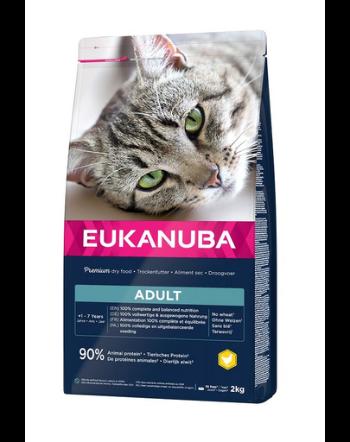 EUKANUBA Cat Adult All Breeds Top Condition Chicken &amp; Liver Hrana uscata pentru pisici adulte, cu pui si ficat  2 kg