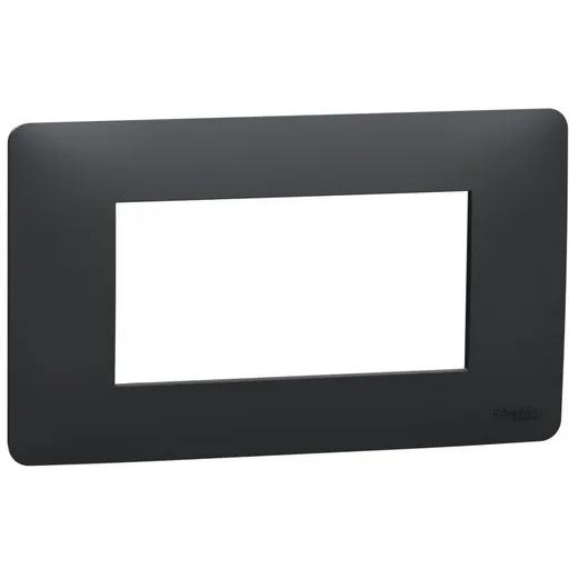 Rama Unica Studio 4 module Schneider Noua Unica NU210454, antracit