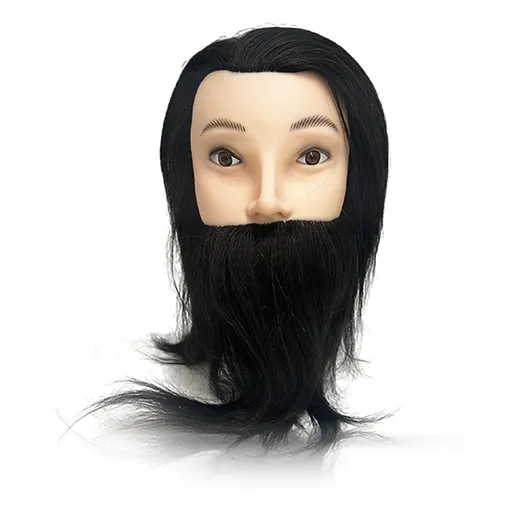 Cap Barbat, Manechin Frizerie - Saten Inchis, Menoser