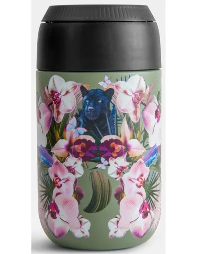 Cană termică Chilly's Bottles - Orchid Panther 340ml, ediție Botanical/Seria 2