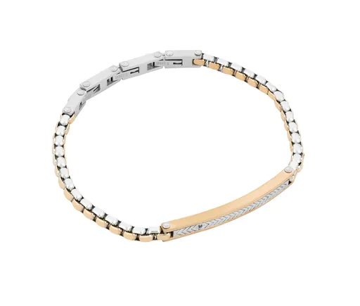 Liu Jo Brățară bicoloră elegantă pentru bărbați MLJ296