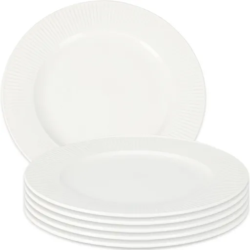 Set de 6 farfurii întinse din porțelan Linie 27 cm