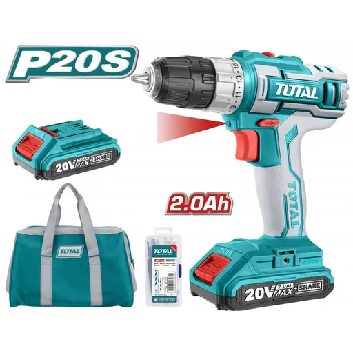 Masina de gaurit cu acumulator 20V-2.0Ah Li-Ion TOTAL (2