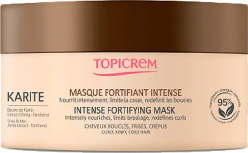 Topicrem Mască hrănitoare și de întărire pentru părul creț și ondulat Karite (Intense Fortifying Mask) 250 ml