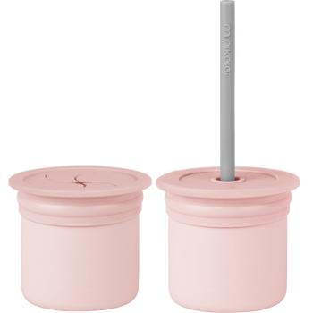 Minikoioi Sip+Snack Set serviciu de masă pentru copii pentru copii Pinky Pink / Powder Grey 1 buc