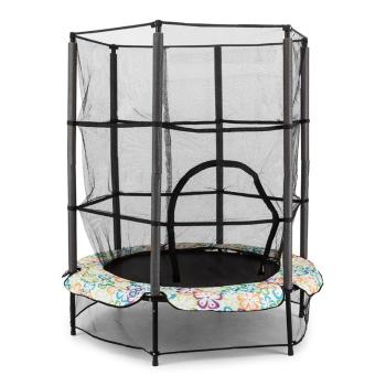 KLARFIT Rocketkid, trambulină, Ø140cm, plasă de siguranță, suspensie elastică, de la 3 ani