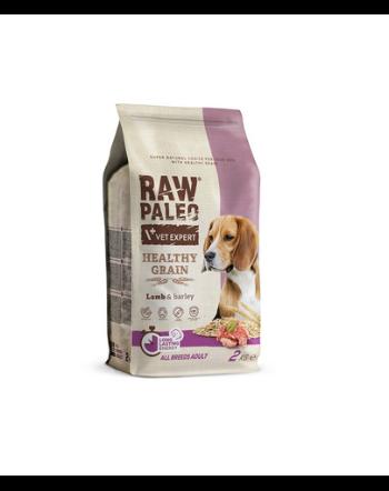 VETEXPERT RAW PALEO Heathy Grain Adult Lamb 2 kg Hrana uscata pentru caini, cu miel