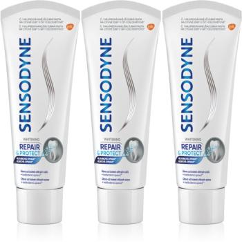 Sensodyne Repair & Protect Whitening pasta de dinti pentru albire pentru dinti sensibili 3x75 ml