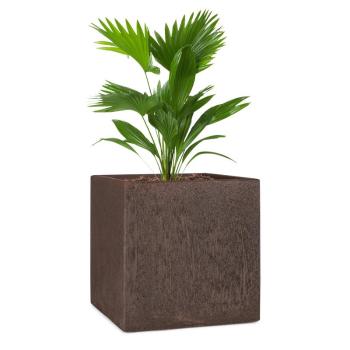 Blumfeldt Solid Grow Rust, ghiveci pentru flori, 40 x 41 x 40 cm, fibreclay, culoare ruginie