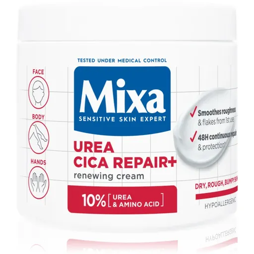 Mixa Urea Cica Repair+ cremă de corp regeneratoare pentru piele foarte uscata 400 ml