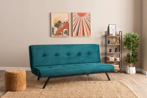 Canapea extensibila 3 locuri, Atelier del Sofa, 859FTN2901, Verde petrol