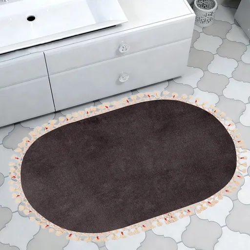 Covoras de baie, L'essentiel Maison, 1625, 75x150 cm, Antracit