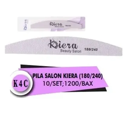 Pila Unghii Semiluna Kiera, 180/240, Gri