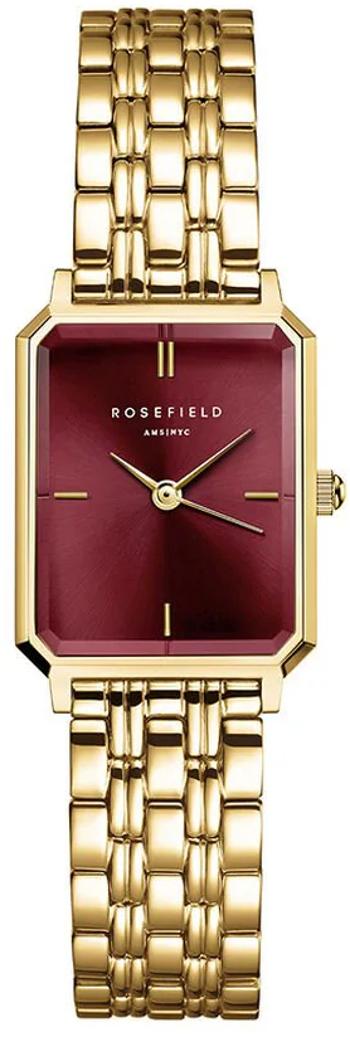 Rosefield Octagon XS Burgundy Sunray Steel Gold OBGSG-O83