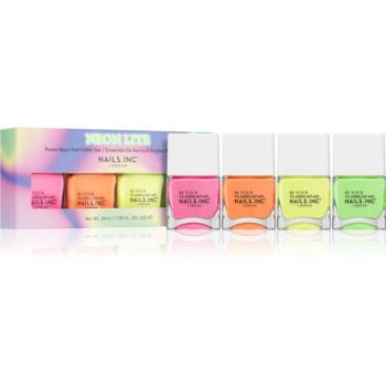 Nails Inc. Neon Lite Nail Polish Set set de lacuri de unghii