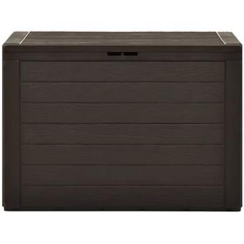 SHUMEE Zahradní úložný box, hnědý 78 x 44 x 55 cm (49442)