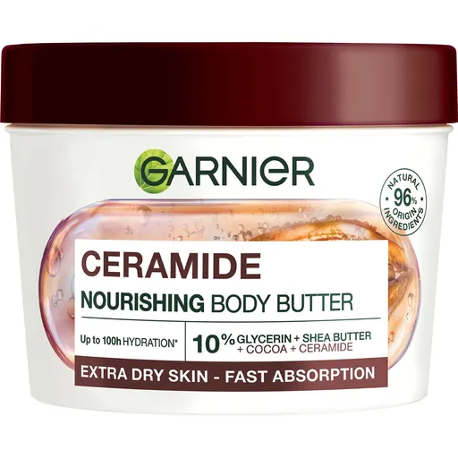 Garnier Unt de corp cu cacao Ceramide (Nourishing Body Butter) 380 ml
