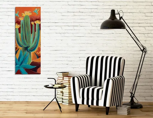 Tablou decorativ, PC325, Canvas imprimat, Multicolor