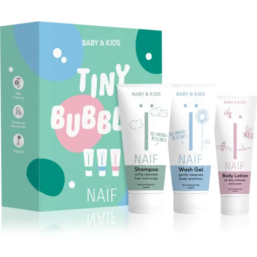 Naif Baby & Kids Tiny Bubbles set cadou pentru nou-nascuti si copii