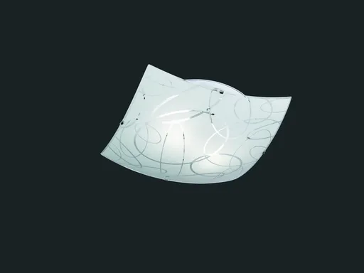 Plafoniera Spirelli, TRIO, 40x40x9.5 cm, 40W, 2x E27, metal, alb