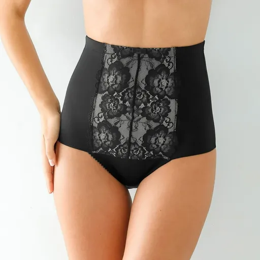 Chiloți compresivi din dantelă cu talie înaltă