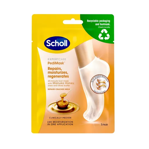 Scholl Mască pentru picioare cu miere de manuka