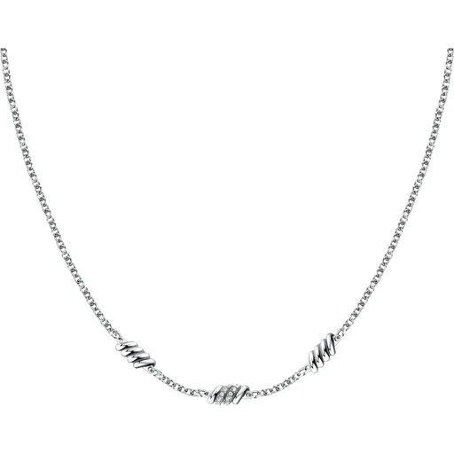 Morellato Colier fermecător din oțel cu cristale Torchon SAWZ03