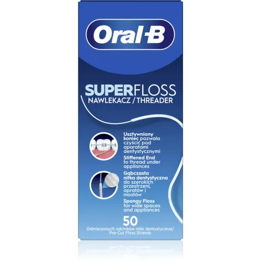 Oral-B Super Floss ata dentara pentru implanturi dentare 50 buc