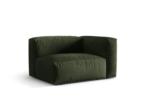 Modul dreapta pentru canapea, 1 loc, Martina-120, Micadoni Home, 121x106x75 cm, catifea, verde