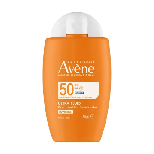 Avène Fluid de protecție pentru pielea sensibilă SPF 50 Invisible (Ultra Fluid) 50 ml