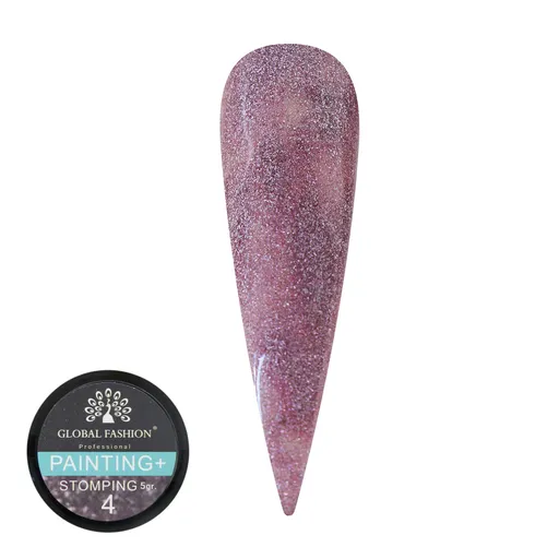 Gel Color Painting Stamping , Global Fashion, Violet lucios Nr. 04, TPO Free