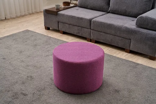 Taburet, Atelier del Sofa, 825BLC5201, Lemn, Lila