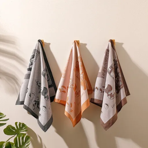 Set de 3 șervețele cu motive gourmet