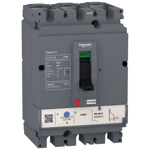 Intreruptor automat MCCB tip usol CVS160B Tm160D 3P, 25kA, fix, 160A Schneider LV516303