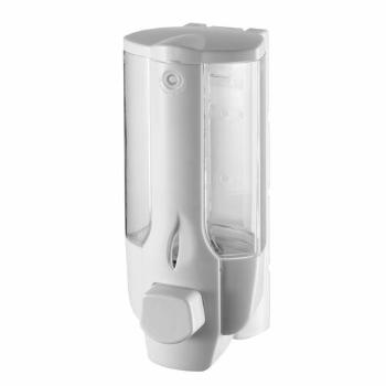 Dozator de săpun lichid montat pe perete,AQUALINE 72027 350 ml, alb