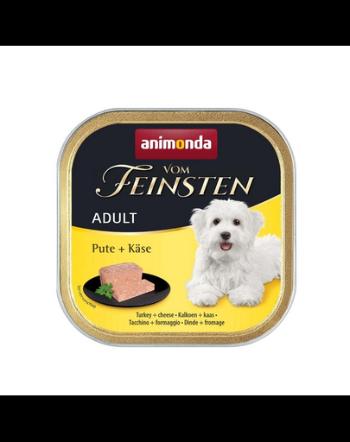 ANIMONDA Vom Feinsten Adult Turkey&amp;Cheese 150 g conserva caini adulti, curcan si branza