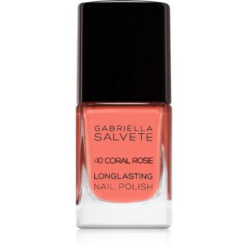 Gabriella Salvete Longlasting Enamel lac de unghii cu rezistenta indelungata lucios culoare 40 Coral Rose 11 ml