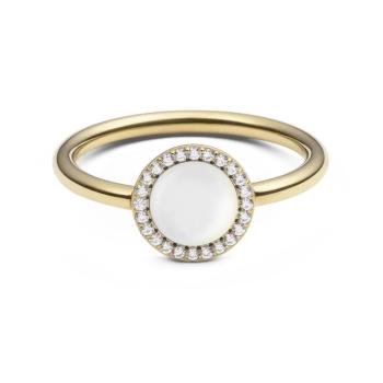 Daniel Wellington Inel placat cu aur, cu sidef și cristale Audrey DW0040129 56 mm
